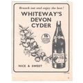 WHITEWAY'S DEVON CYDER/CIDER drink :- Original ...