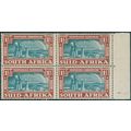 South Africa 1938 1½d. greenish blue & brown Vo...