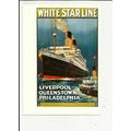 White Star Line LIVERPOOL PHILADELPHIA Advertis...