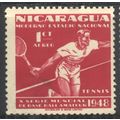 Nicaragua 1949 (Air) - SG1133 - 1c red - Tennis...