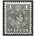 St Lucia 1949 SG149 4c Grey Mounted Mint .. ..