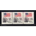Used 1895 20c U.S. Flag Very Fine PNC 3/3 PA2213