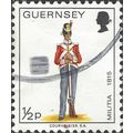 GUERNSEY, MILITARY, Militia 1815, white 1974, ½...