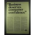 1967 BBB International Ad - Consumer Confidence