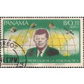 PANAMA, SPACE, J F Kennedy, green 1966, Balboa0.31