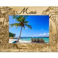 Maui Hawaii Laser Engraved Wood Picture Frame L...
