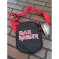 IRON MAIDEN - Distressed Logo Rocksax Crossbody...