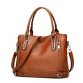 Women's Handbag Large Leather Shoulder Bag Brown