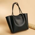 Women's Soft Faux Leather Tote Bag Purse Handba...