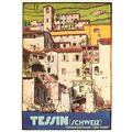 Tessin Schweiz Zurich 1927 Plakat Arch Chiatton...