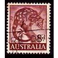 Australia 1960 Animal Tiger Cat 8d Used Stamp.