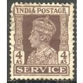 India 1939 - SG O149 - KGV1 4a brown (SERVICE) ...