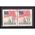 Used 2115 22c U.S. Flag Very Fine CNP Left 21 P...