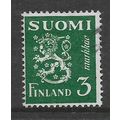 FINLAND 1930 LION 3M GREEN SG 427 FINE USED#
