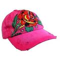 Embroidery Tattoo Cap - Rose (Washed Cotton) - ...