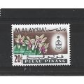 Penang.SG72 20c Phalaenopsis Violacea.Mounted M...