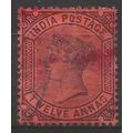 India 1888 SG100 12a Purple/Red FIne Used ..