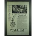 1919 Waltham Vanguard Watch Ad - To Instruct an...