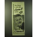 1940 Craven A Cigarettes Ad - Your throat is sa...