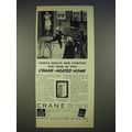 1940 Crane Heating Ad - There's Health and Comfort