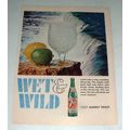 1966 7-Up Seven-Up Soda Ad - Wet & Wild