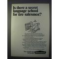 1966 B.F. Goodrich Tires Ad - Secret Language School