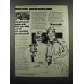 1983 Kawasaki Motorcycle Ad - VandenBroek, Roger Hagie