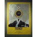 1989 Fendi Watch Ad - The Latest Roman Masterpiece