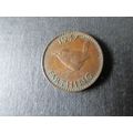 1947 GEORGE VI FARTHING FREE POST. H