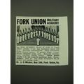 1956 Fork Union Military Academy Advertisement