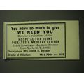 1970 Hospital for Joint Diseases & Medical Center Ad - You have so much to give
