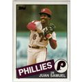 1985 Topps Baseball card 265 Juan Samuel