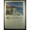 1955 Bell Overseas Telephone Service Ad - Overlooking beautiful Waikiki Beach