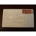 1868 GB QV 1d Red stamp Plate 89 cover Pitlochr...