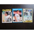 Three (3) Dave Dravecky Baseball Cards - See Pi...