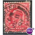 GB stamps 1902-10 KEV11 - 1d SG219 Doncaster 3