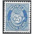 Mi 676: 25 ø blue Definitive Stamp: Posthorn