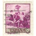 Spain 1958 - 2p golden/multicoloured - Fruit se...