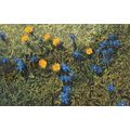 Gentiana Verna Vintage Flower Postcard