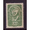 AUSTRIA 1919 SG344 20H GREEN NEW REPUBLIC M/MIN...