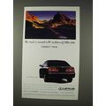 1997 Lexus ES300 Car Ad - Road Is Covered With Dots
