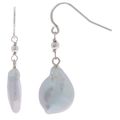 Cultured Freshwater Coin Pearl Earrings BNIB (R...
