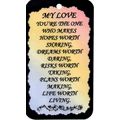 2044 Inspirational Sign My Love Saying Magnet F...