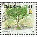 ZIMBABWE, Hanging Tree, Harare, green 1995, $1, #5