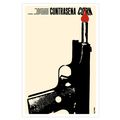 Cuban movie Poster.RUSSIAN Gun.Polish art film....