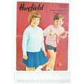 Vintage: Hayfield 379 girl's cardigan & boy's p...