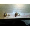 925 STERLING SILVER ROSE FLOWER SCREW BACK EARR...
