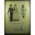 1957 Hiram Walker's Vodka Ad - And I'd like some plutocratic tonic to go with it