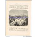 VIADUCT OF DINAN, FRANCE, BOOK ILLUSTRATION, 1880