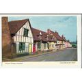 Suffolk LAVENHAM Weavers Cottages Postcard by C...